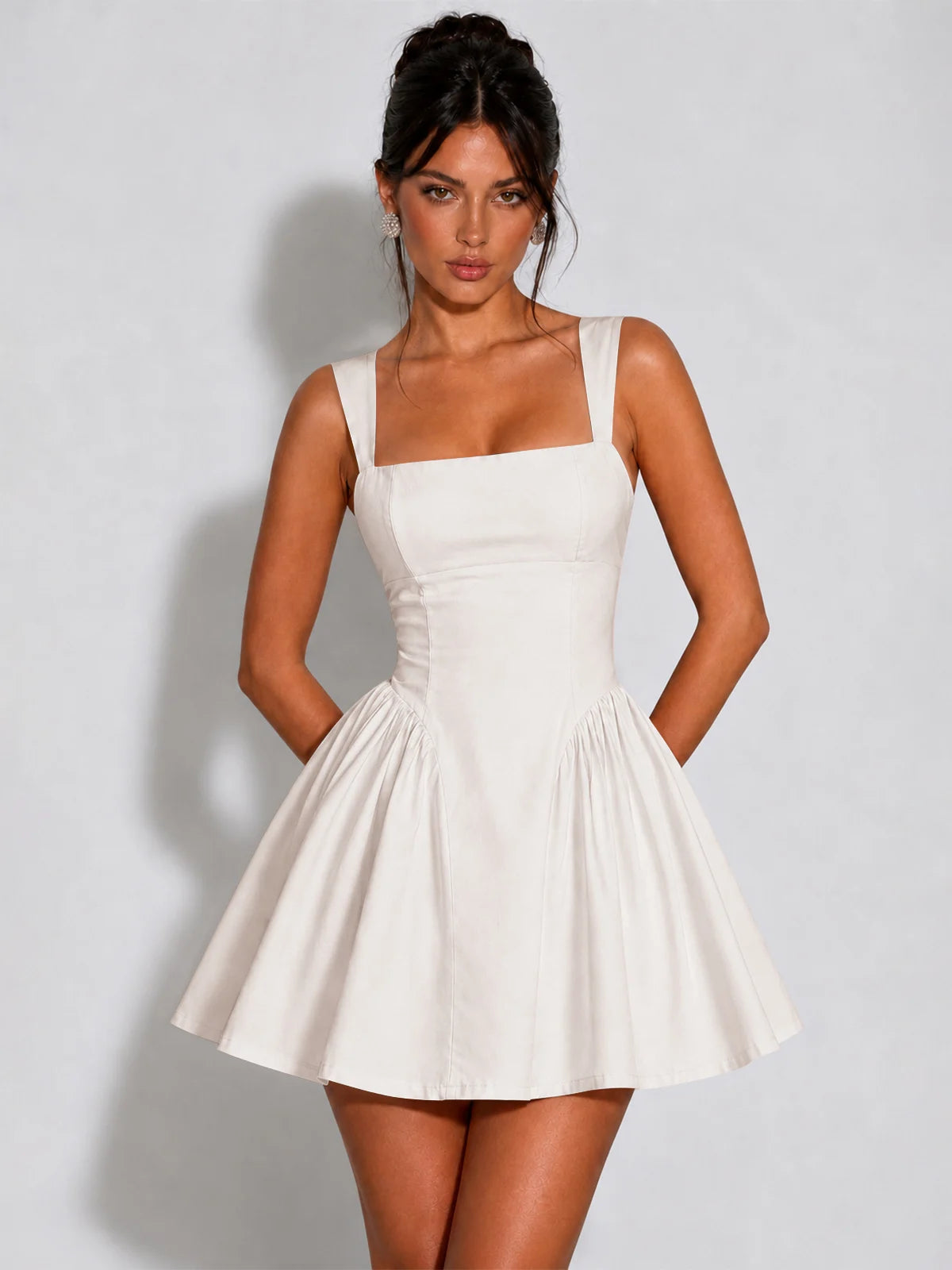Square Neck A-Line Homecoming Dresses
