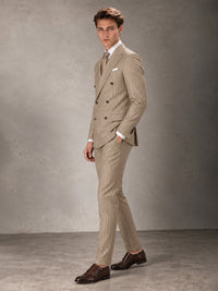 Double Breasted Pinstripe Men's Suit 2 Piece (Jacket & Pants) for Wedding & Formal Prom