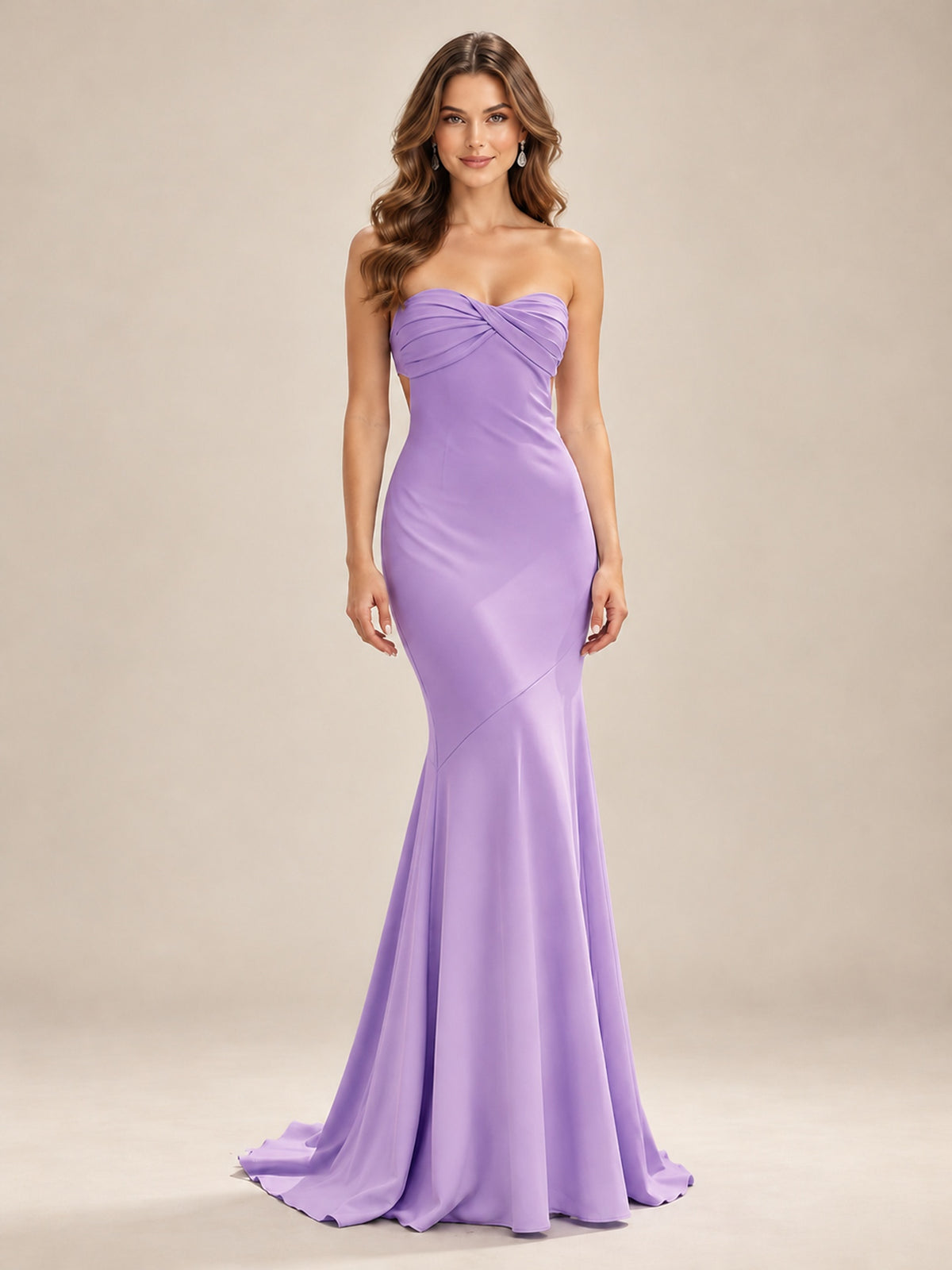 Light Blue Strapless Sweetheart Mermaid Prom Dress with Pleated Bodice