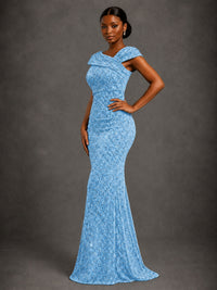 Sequin Off Shoulder Mermaid Prom Dress