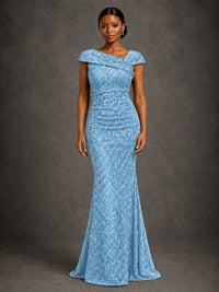 Sequin Off Shoulder Mermaid Prom Dress
