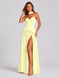 Strapless Sweetheart High Slit Prom & Formal Dress
