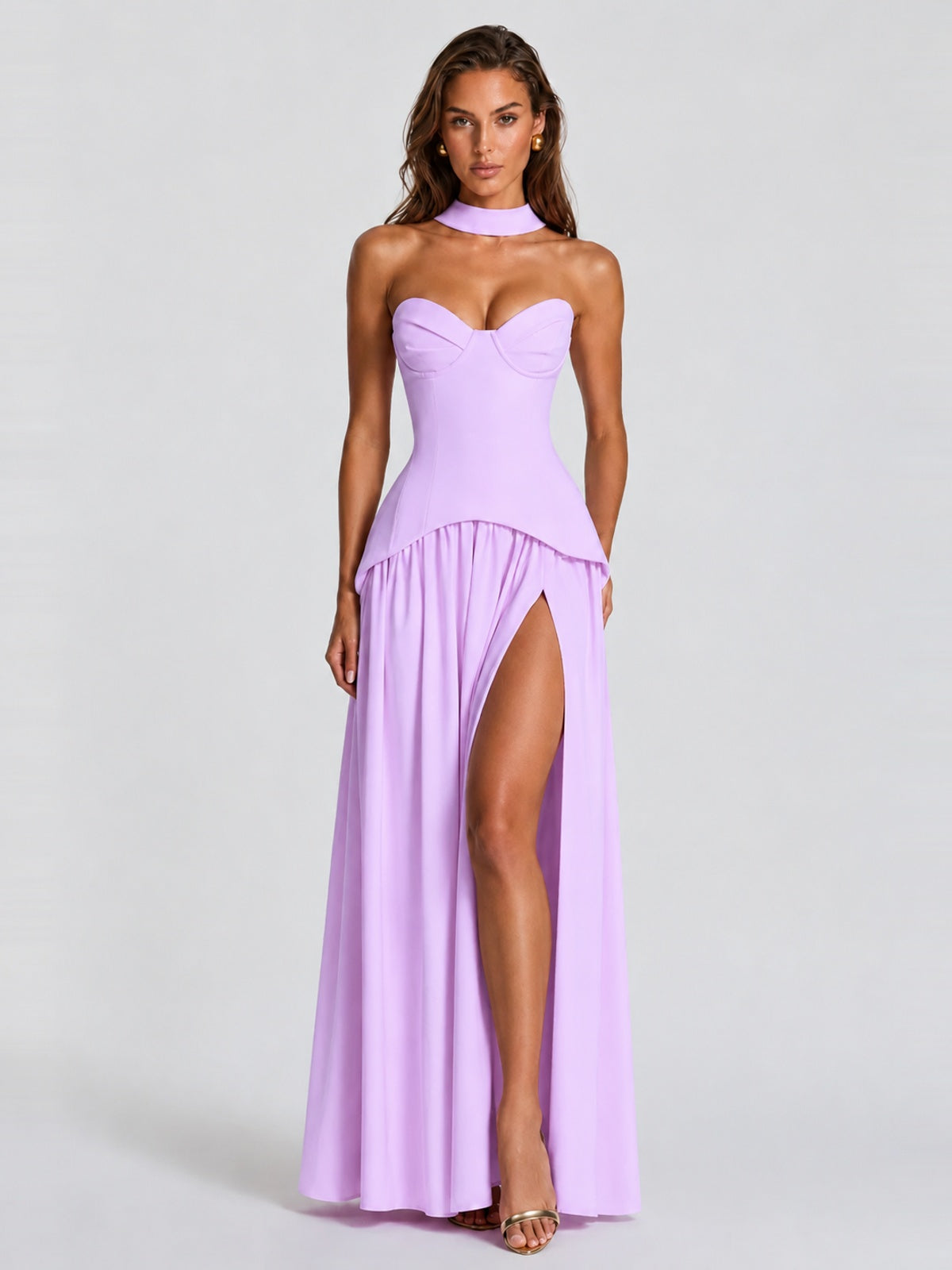 Strapless Sweetheart High Slit Prom & Formal Dress