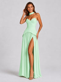 Strapless Sweetheart High Slit Prom & Formal Dress