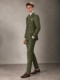 Double Breasted Pinstripe Men's Suit 2 Piece (Jacket & Pants) for Wedding & Formal Prom