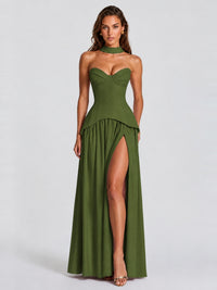 Strapless Sweetheart High Slit Prom & Formal Dress