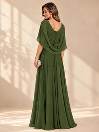 Ruched V Neck Mother of The Bride Dresses with Shawls Appliques and Cap Sleeves