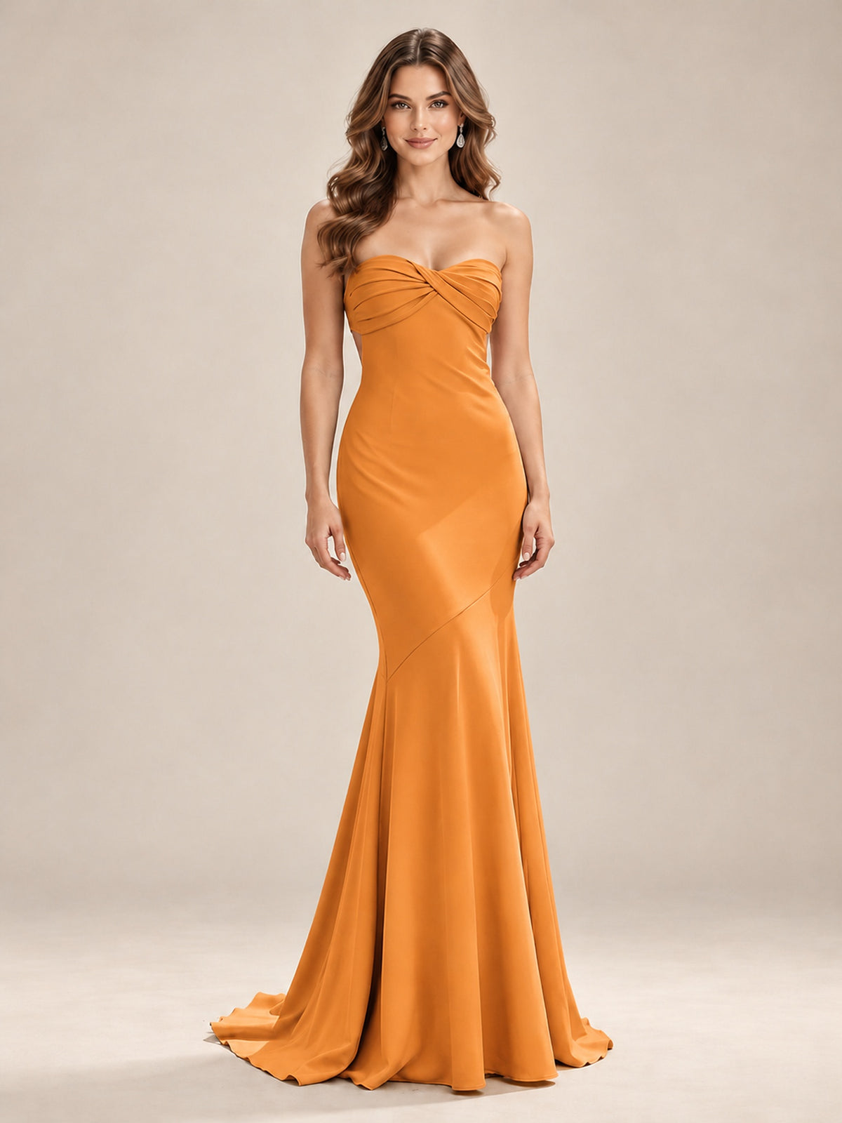 Light Blue Strapless Sweetheart Mermaid Prom Dress with Pleated Bodice