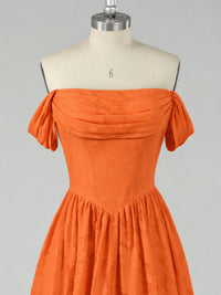 Off Shoulder Jacquard A-Line Maxi Dress