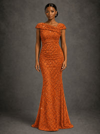 Sequin Off Shoulder Mermaid Prom Dress