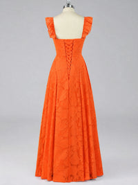 Jacquard Square Neck A-Line Maxi Dress