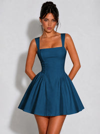 Square Neck A-Line Homecoming Dresses