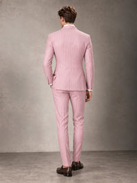 Double Breasted Pinstripe Men's Suit 2 Piece (Jacket & Pants) for Wedding & Formal Prom