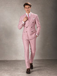 Double Breasted Pinstripe Men's Suit 2 Piece (Jacket & Pants) for Wedding & Formal Prom