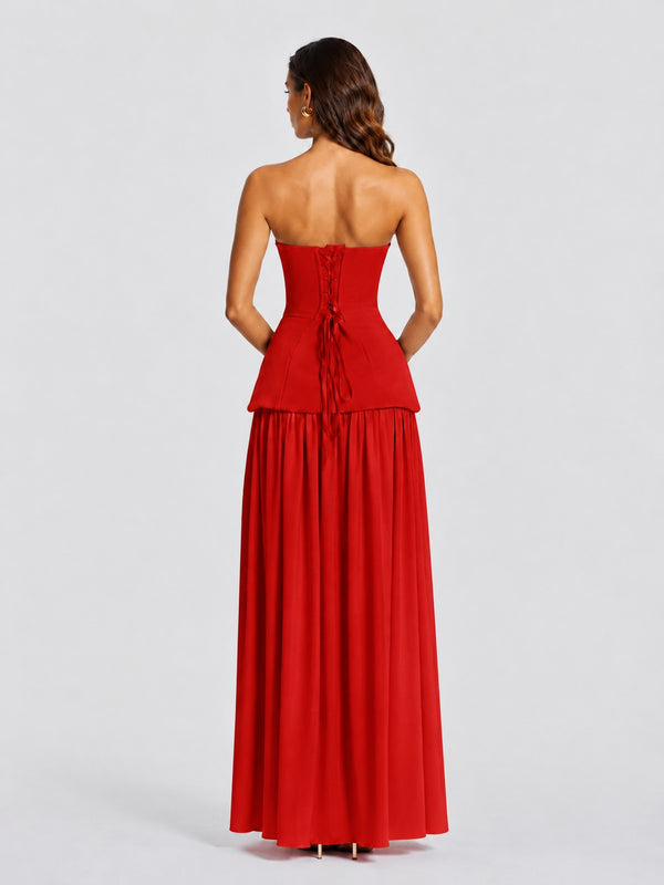 Strapless Sweetheart High Slit Prom & Formal Dress