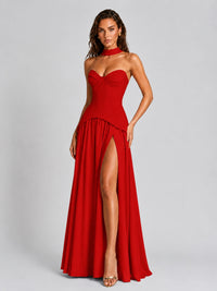 Strapless Sweetheart High Slit Prom & Formal Dress