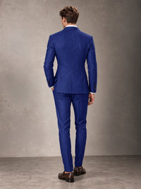 Double Breasted Pinstripe Men's Suit 2 Piece (Jacket & Pants) for Wedding & Formal Prom