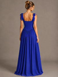 Square Neck A-Line Maxi Dress