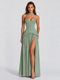Strapless Sweetheart High Slit Prom & Formal Dress