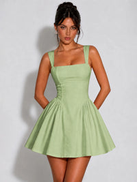 Square Neck A-Line Homecoming Dresses
