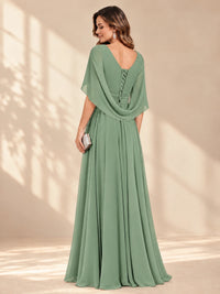 Ruched V Neck Mother of The Bride Dresses with Shawls Appliques and Cap Sleeves