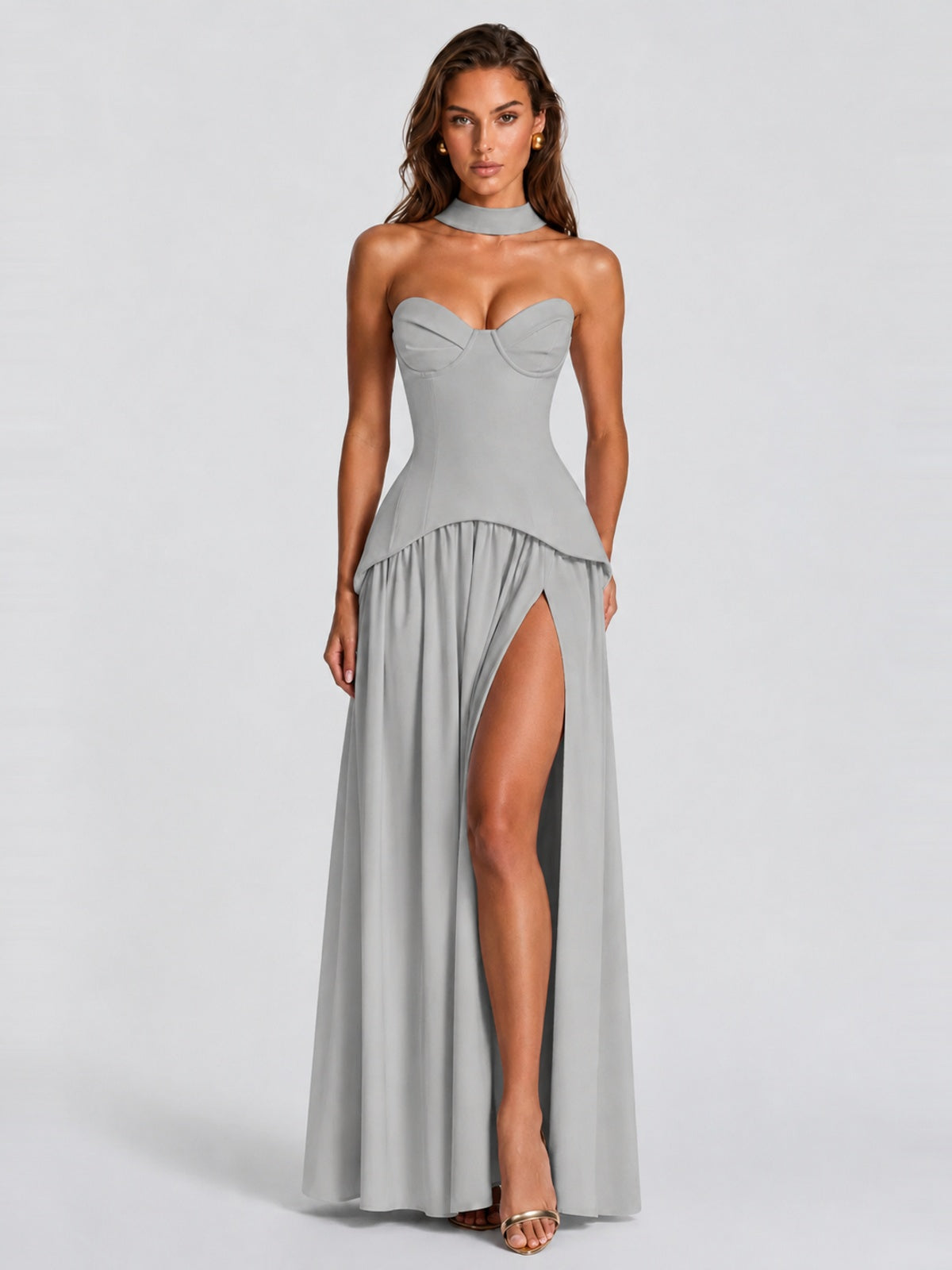 Strapless Sweetheart High Slit Prom & Formal Dress