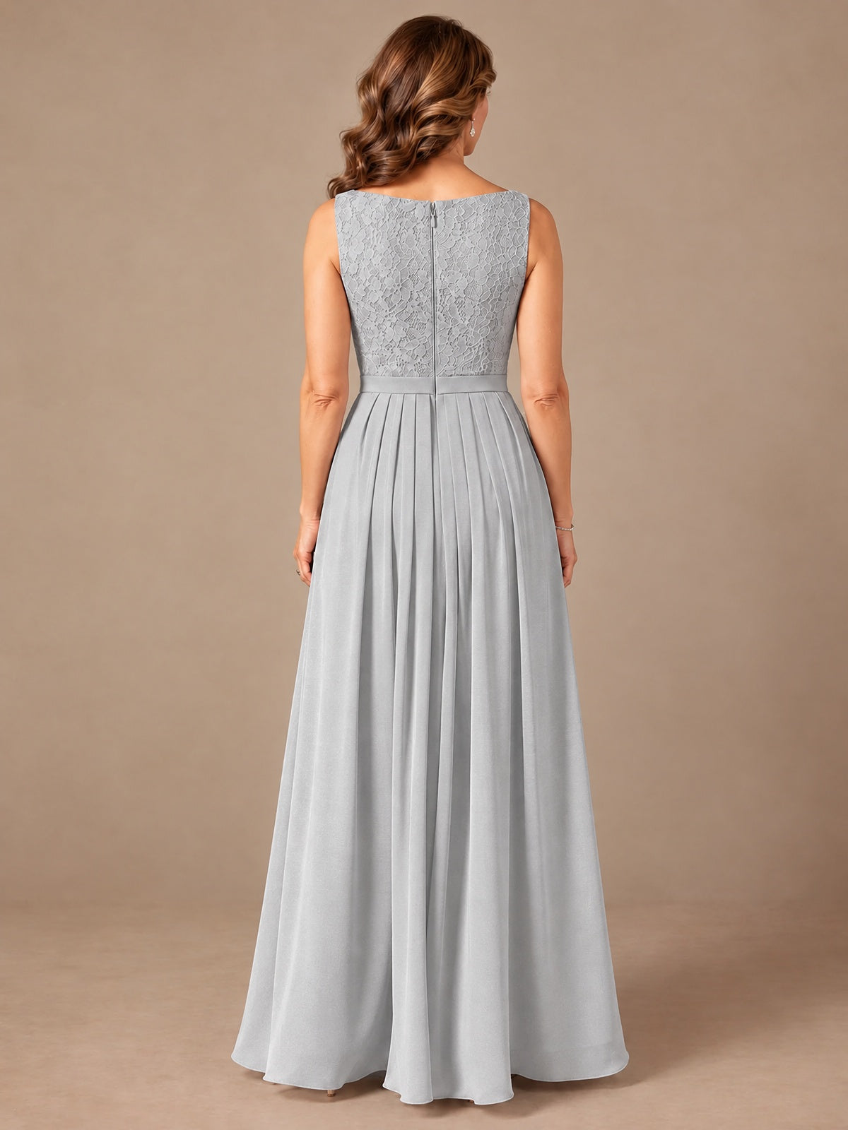 Blush Pink A-Line Mother of the Bride Dress with Lace Jacket and Ruffles