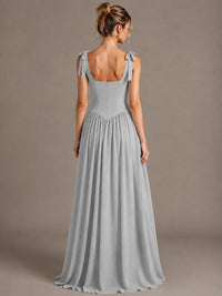 Square Neck A-Line Maxi Dress
