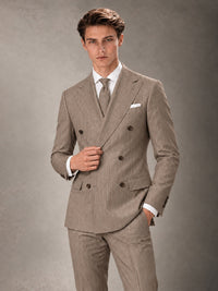 Double Breasted Pinstripe Men's Suit 2 Piece (Jacket & Pants) for Wedding & Formal Prom