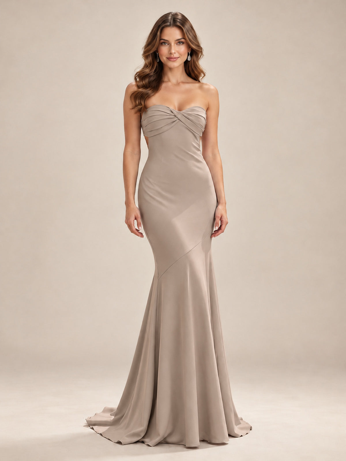 Light Blue Strapless Sweetheart Mermaid Prom Dress with Pleated Bodice