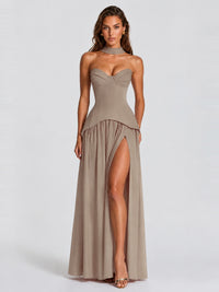 Strapless Sweetheart High Slit Prom & Formal Dress