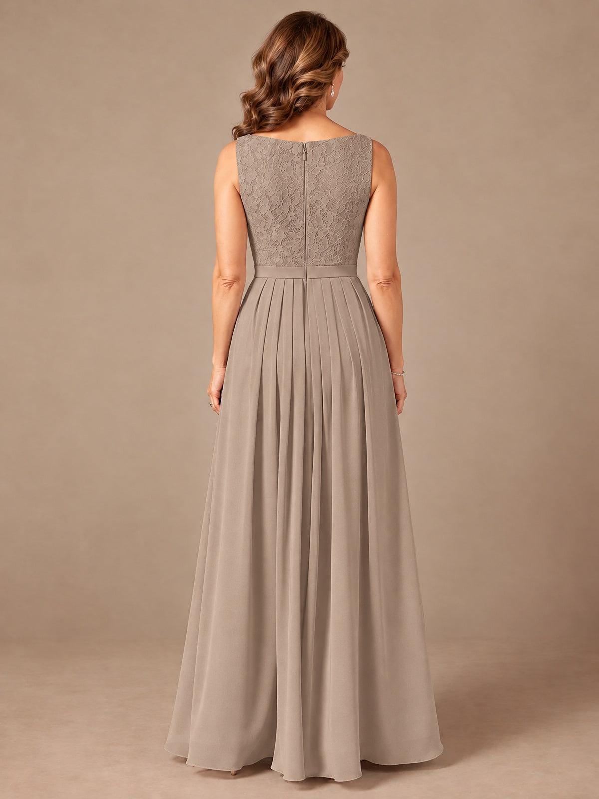 Blush Pink A-Line Mother of the Bride Dress with Lace Jacket and Ruffles