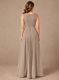 Blush Pink A-Line Mother of the Bride Dress with Lace Jacket and Ruffles