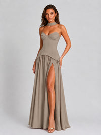 Strapless Sweetheart High Slit Prom & Formal Dress