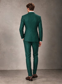 Double Breasted Pinstripe Men's Suit 2 Piece (Jacket & Pants) for Wedding & Formal Prom