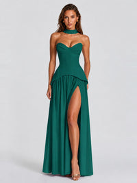 Strapless Sweetheart High Slit Prom & Formal Dress