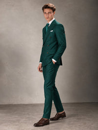 Double Breasted Pinstripe Men's Suit 2 Piece (Jacket & Pants) for Wedding & Formal Prom