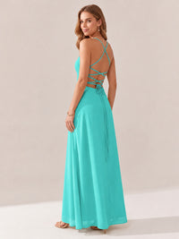JOVELLEE Yellow Sweetheart Ruched Bust Chiffon Maxi Dress