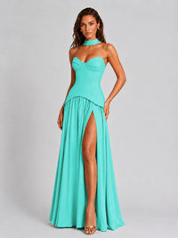 Strapless Sweetheart High Slit Prom & Formal Dress