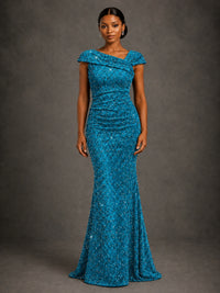 Sequin Off Shoulder Mermaid Prom Dress