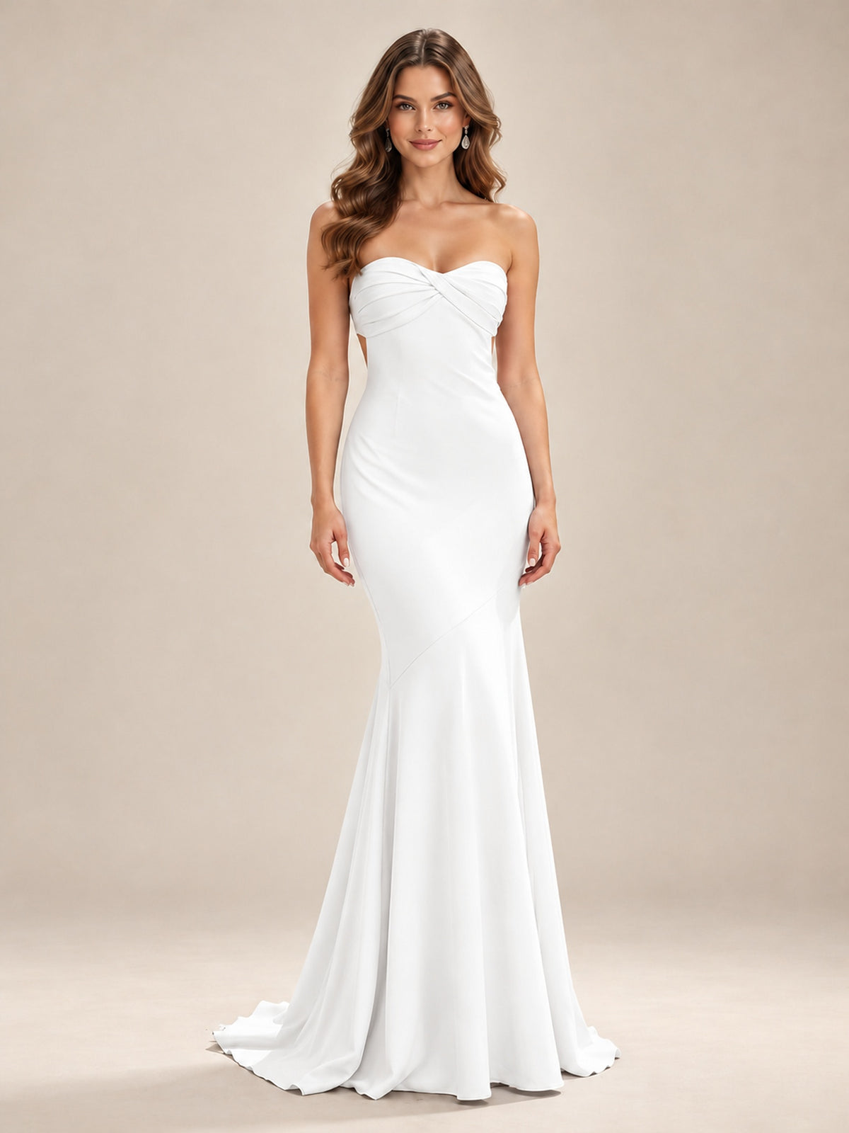 Light Blue Strapless Sweetheart Mermaid Prom Dress with Pleated Bodice