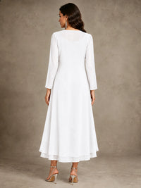 Sequin Chiffon Mother of the Bride Dress with Jacket
