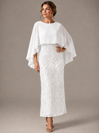 Light Blue Sequin 2 Pieces Mother of the Bride Dress