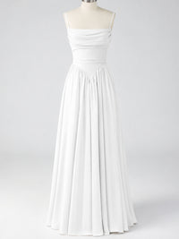 Spaghetti Strap Ruched Chiffon Maxi Dress with Backless