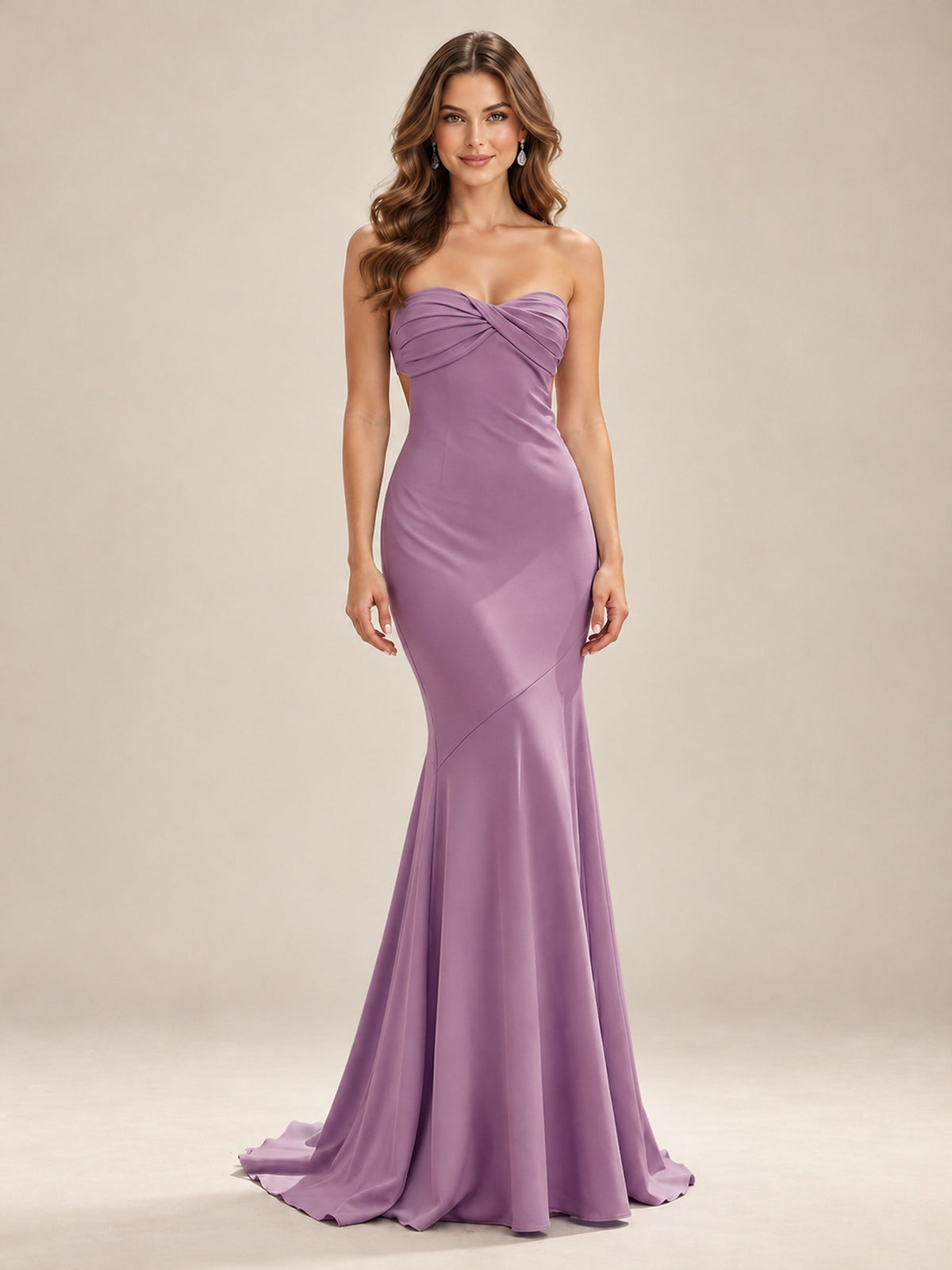 Light Blue Strapless Sweetheart Mermaid Prom Dress with Pleated Bodice