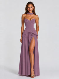Strapless Sweetheart High Slit Prom & Formal Dress