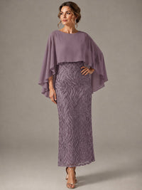 Light Blue Sequin 2 Pieces Mother of the Bride Dress