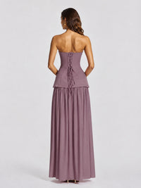Strapless Sweetheart High Slit Prom & Formal Dress
