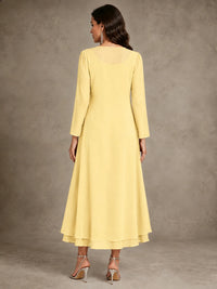 Sequin Chiffon Mother of the Bride Dress with Jacket