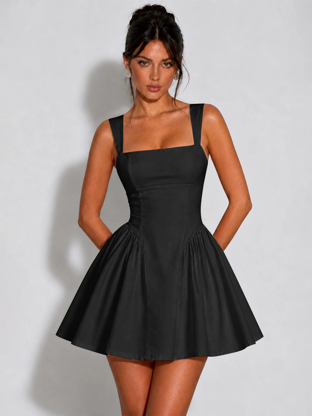 Square Neck A-Line Homecoming Dresses